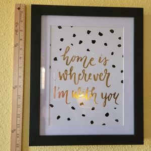 Home is Wherever I'm With You Wall Art